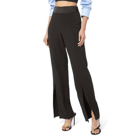 Paige Life Front Slit Pant Tlr Black